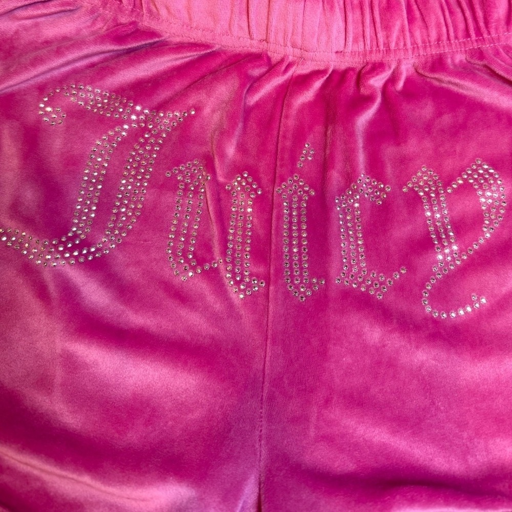 Sparkle Cheeky Juicy Couture Shorts Soft‎ Velvet. Y2K Large